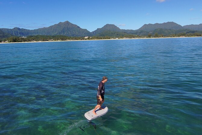 #1 eFoil 1.25 hr or 2 hr wing foil or windsurf or kayak lesson - Radio helmets: the fastest way to learn without stopping