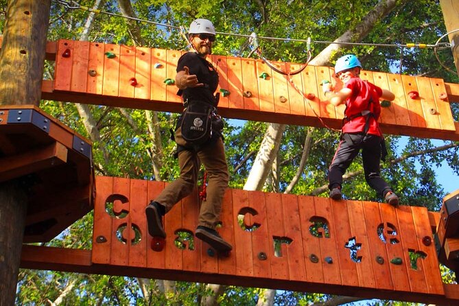 Adventure Course Extreme Including Climbing Wall & Rappel - The climbing wall: roped-in help and real technique pointers