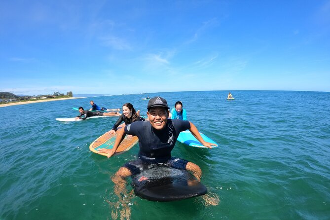 Beginner Surf Lesson in North Shore, Oahu - North Shore First-Wave Energy at Puaʻena Point