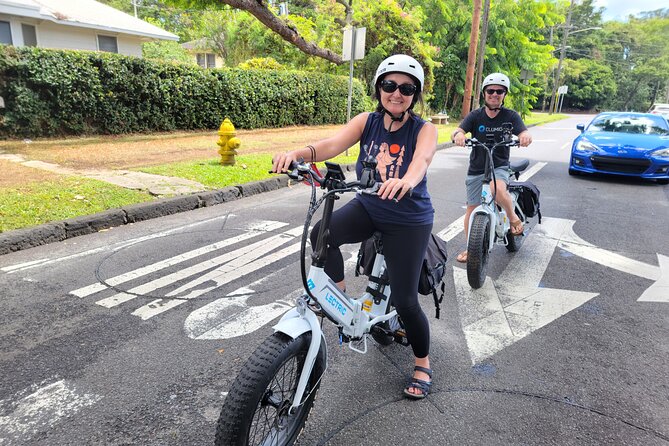 Electric Bike Ride & Manoa Falls Hike Tour - The Manoa Falls hike: 1.5 hours of rocky trail, big payoff