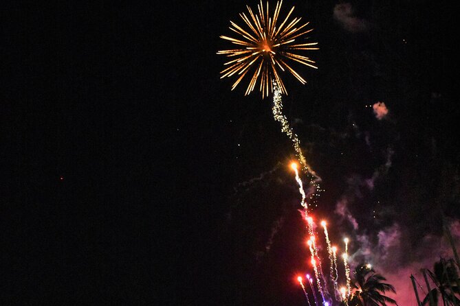 Fireworks Waikiki Gondola Cruise -lots of fun- - Magic Island and the man-made island feel