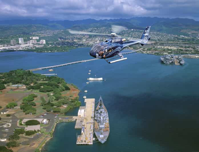 From Honolulu: Complete Oahu Island Helicopter Tour - North Shore surf country and Dole Plantation sugar-farm views