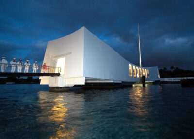 From Waikiki: Pearl Harbor USS Arizona Memorial Program - The Visitor Center stops: Documentary, Road to War, Attack Gallery
