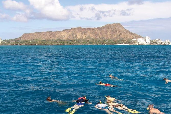 Full Day Oahu Bike, Hike, Sail and Snorkel Combo - Swapping Shoes for Snorkel Gear: Diamond Head Sailing on a 38-Foot Boat