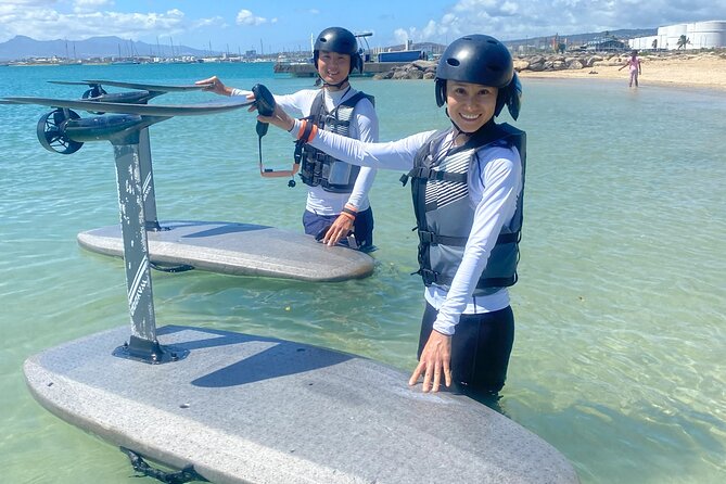 Group of 2 + mid length eFoil experience Honolulu HAWAII - Getting to Foil Surfing Hawaii on Sand Island (and why location matters)