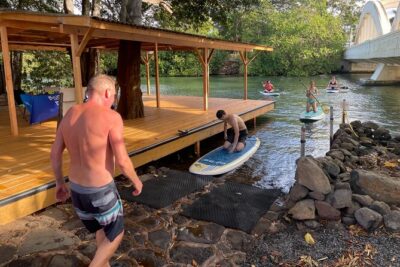 Haleiwa River Paddle Board Rental with Blue Planet Adventure Co. - Entering the Rainbow Bridge zone: iconic views and the rope swing factor