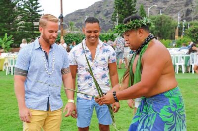 Honolulu: Ka Moana Luau Dinner and Show with Transportation - Lei greeting and the pre-show culture zone