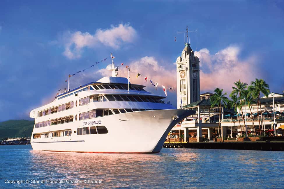 Honolulu: Pacific Star Sunset Buffet and Show - What You’re Really Buying: Sunset Cruise + Dinner + Polynesian Show