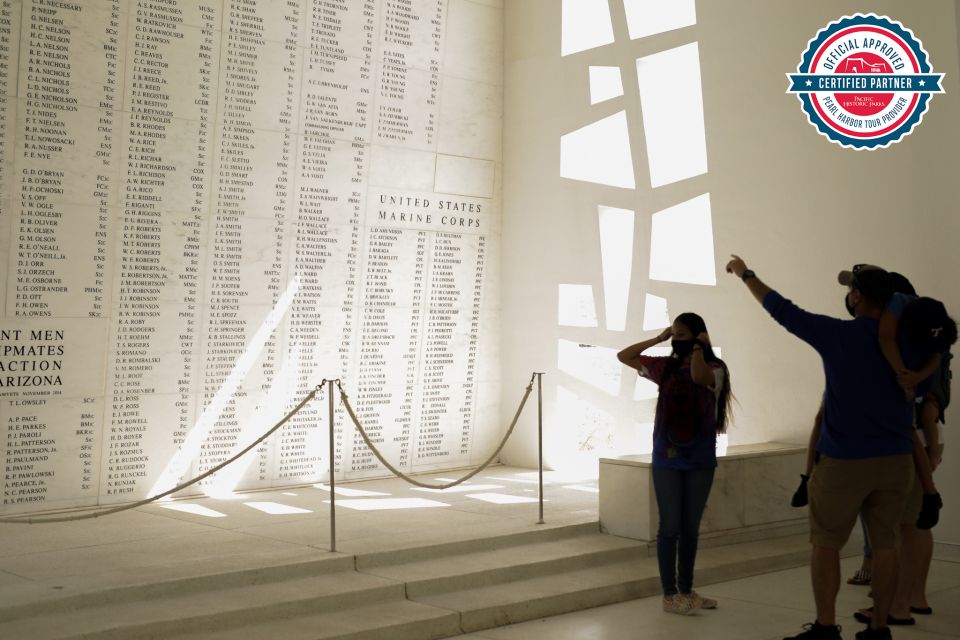Honolulu: Salute to Pearl Harbor - USS Arizona Memorial Tour - At the USS Arizona Memorial: quiet tribute with a strong emotional punch