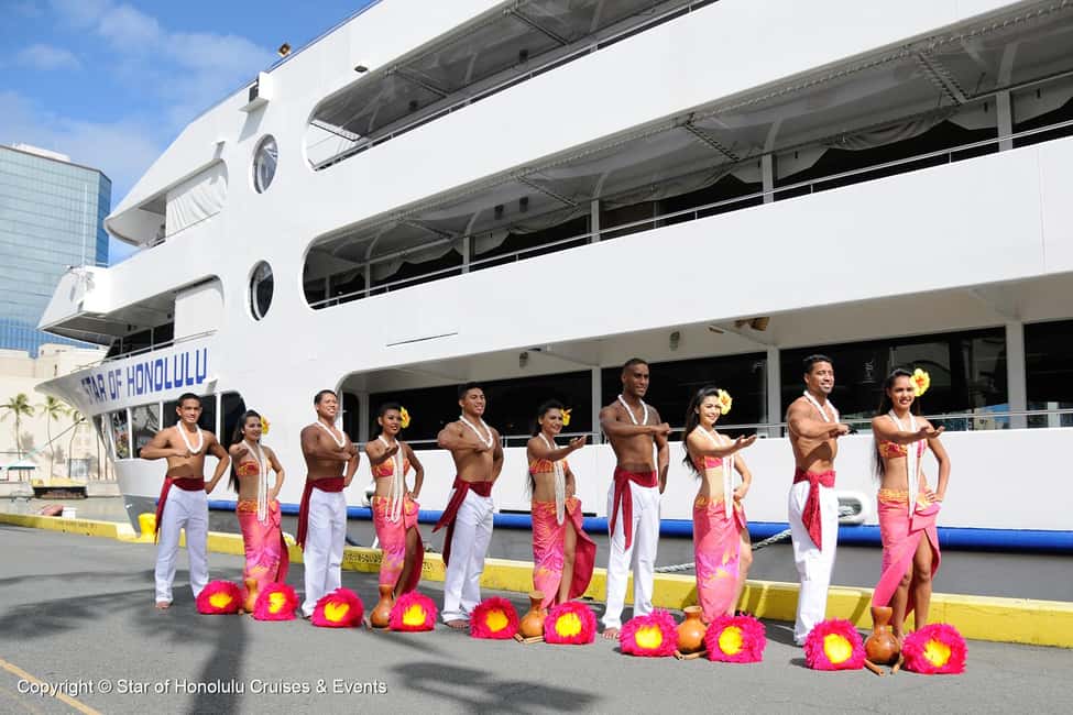 Honolulu: Sunset 5 Course Dinner Cruise with Entertainment - Pier-Side Hula and That Champagne Toast Moment