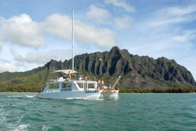Kualoa Ranch: Ocean Voyage Tour - How Ko’olau volcano shaped Kane’ohe Bay and your cruise route