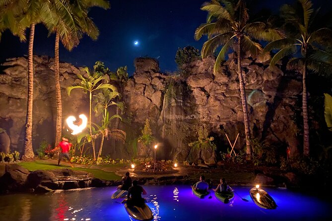 Lunar Legends Night Stand up Paddle Kayak Water Experience - The Lagoon Setup: LED Glow, Calm Water, and “You Can Stand Up” Safety