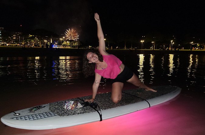 Night SUP Yoga and Fireworks at Magic Island - Meeting Point Near Ala Moana: Getting There Without Stress