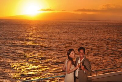 Nova Five Star Sunset Dinner and Jazz - Getting the views: Diamond Head and Waikiki from the water