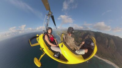Oahu: Gyroplane Flight over North Shore of Oahu Hawaii - The Safety Briefing: How You Get Comfortable Before Takeoff