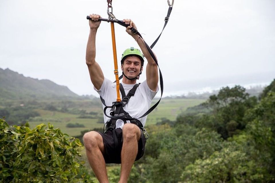 Oahu: Kualoa Jurassic Valley Zipline Tour - Oahu ziplining with movie-set views and real local context
