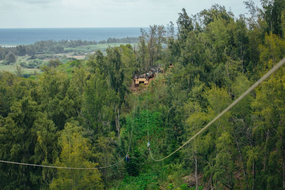 Oahu: North Shore Zip Line Adventure with ATV and Farm Tour - Views from the North Shore: what you actually get from the height