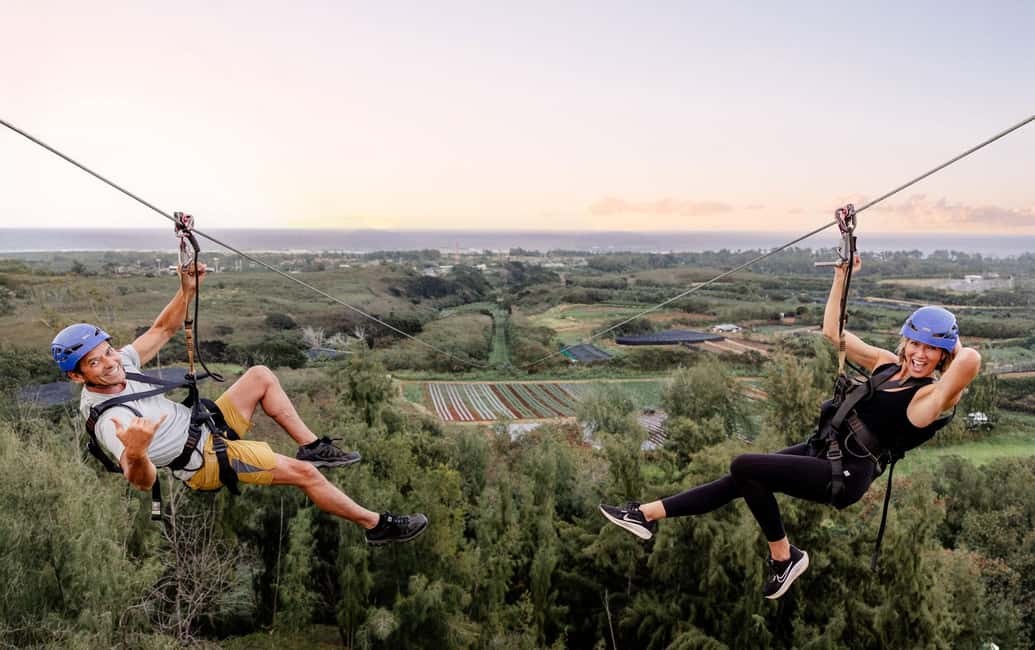 Oahu: North Shore Zip Line Adventure with ATV and Farm Tour - Practical logistics: pickup points and what to bring