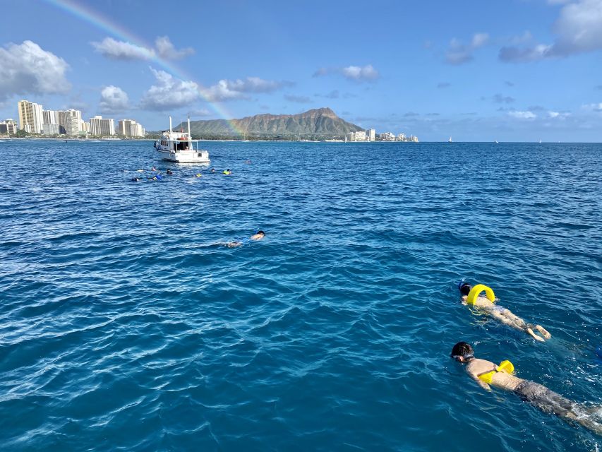 Oahu: Private Turtle Snorkeling with Customizable Itinerary - The catamaran setup: shade, lounge, and your own soundtrack