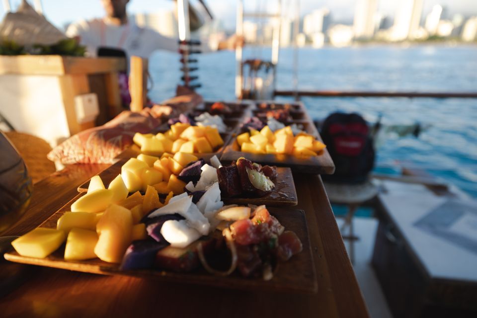 Oahu: Traditional Canoe Sunset Cruise with Dinner - Key highlights I think you’ll feel right away