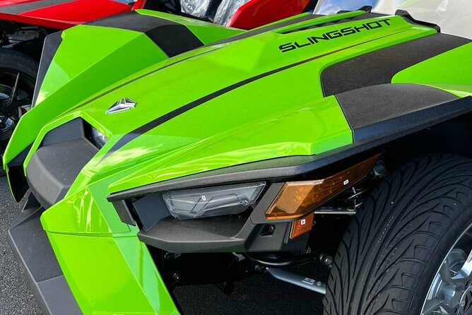 Polaris Sling Shot Rental - SL w/ Tech Package - Metalic Red - Picking Up Your Metallic Red Slingshot on Kona Street