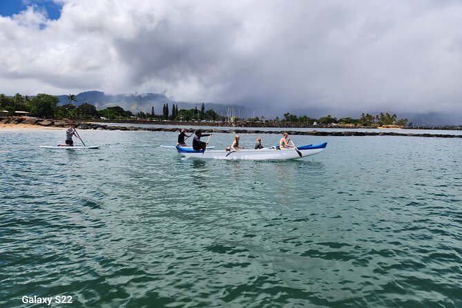 Private North Shore Hawaiian outrigger Canoe and turtle adventure - Guides who keep you calm: Steve, James, and JC