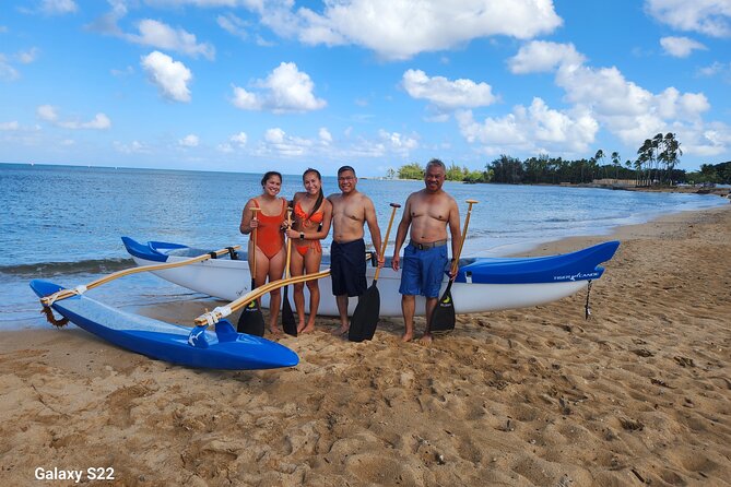 Private North Shore Hawaiian outrigger Canoe and turtle adventure - Why the 4-man outrigger feels easy even for first-timers