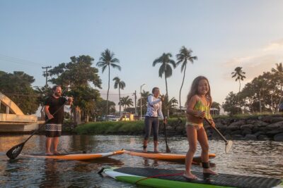 Private Stand up Paddle Lesson and Tour (for 1 or more paddlers) - Haleiwa Beach Park and the early setup: you’ll get on the water faster
