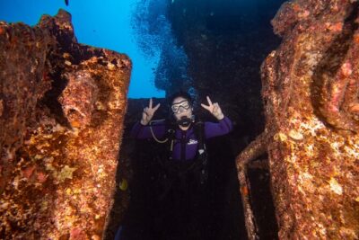 Small-Group Deep Dive in Oahu with Shipwreck and Reef - Stop One: The Usual 100-Foot Shipwreck Descent
