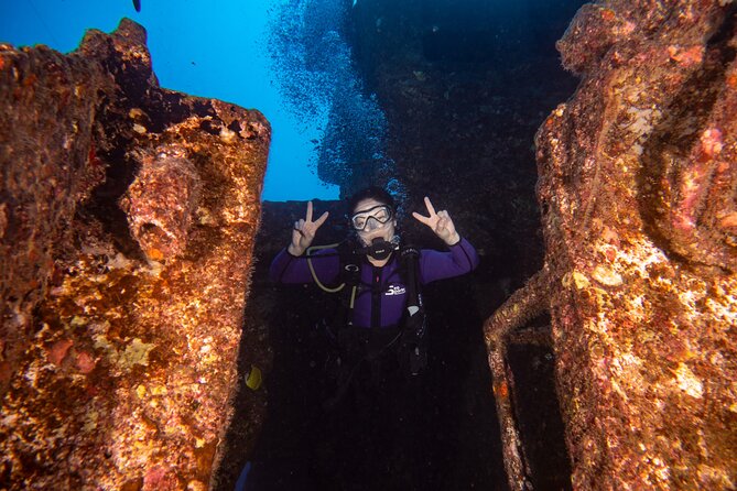 Small-Group Deep Dive in Oahu with Shipwreck and Reef - Stop One: The Usual 100-Foot Shipwreck Descent