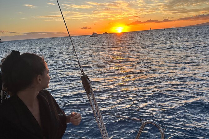 Small Group Waikiki Sunset Sailing Tour - Magic Island: Ala Moana and Hilton-village views at golden hour