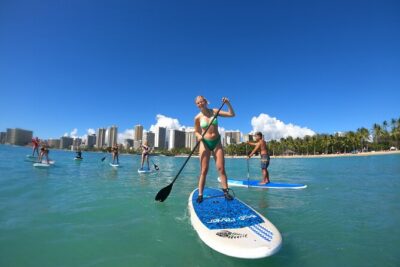 Stand Up Paddle Open Group Lesson with Waikiki Courtesy Shuttle - Getting picked up: the Surf School Bus makes it easy