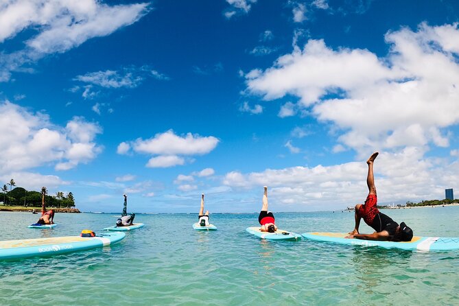 Stand-Up Paddle Yoga - Timing in Honolulu: Two Start Options, 1 Hour 15 Minutes, Private Group