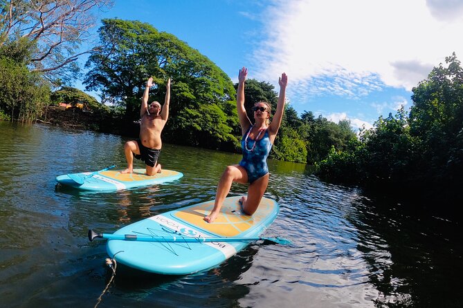 Stand-Up Paddle Yoga on the North Shore of Oahu - Meeting at Haleiwa and Getting Your Floating Setup Right