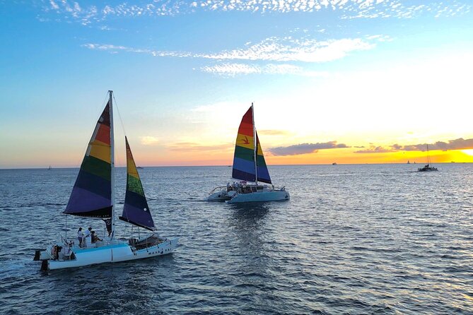 Sunset sail Aboard Manakai Catamaran - Mana Kai Catamaran: small boat, big Waikiki sunset energy