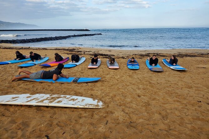 Surf Lessons on the North Shore Great for Families and all Ages - What’s included: longboard, rashguard, and a beginner-friendly lesson structure