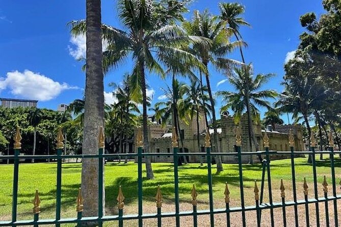 Through A Glass Darkly The Strange and Tragic History Of Honolulu - Stop 4: Hawaiian Mission Houses Historic Site and Archives, where the work is framed as good