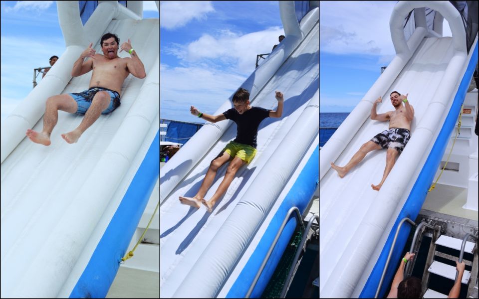 Waikiki: 5-in-1 Turtle Snorkeling Trip with Shuttle Option - Trampoline time and the water slide: the most memorable payoff