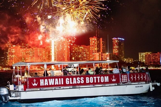 Waikiki Glass Bottom Boat Fireworks Tour - The one-hour plan: cruise along Waikiki toward Diamond Head