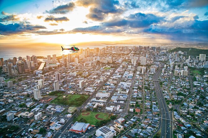 Waikiki Sunset - 50 Min Helicopter Tour - Doors Off or On - Chinaman’s Hat, Ka’a’awa Valley, and Sacred Falls
