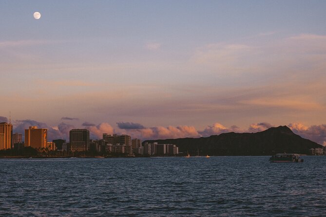 Waikiki Sunset Cruise Catamaran Boat Tour on Oahu - Waikiki at golden hour, without overplanning