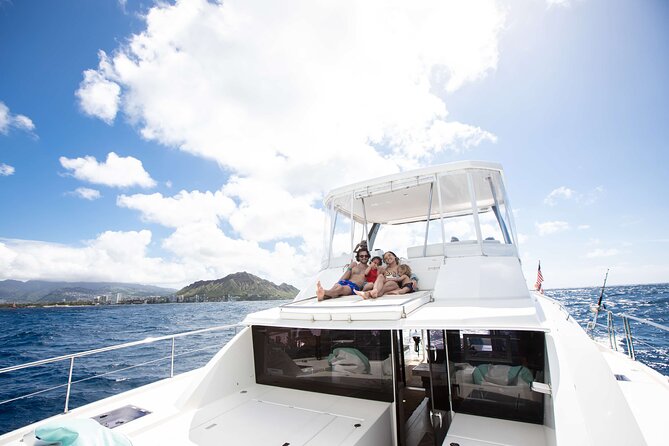 Waikiki's Premier Small Group Sunset Yacht + Tasting - Diamond Head (Leahi) and the surf line: best early moments