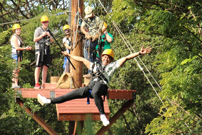 Zip & Dip: Zipline and Wet 'n' Wild Waterpark Combo - Waikiki Pickup and Shared Transport: Less Searching, More Doing